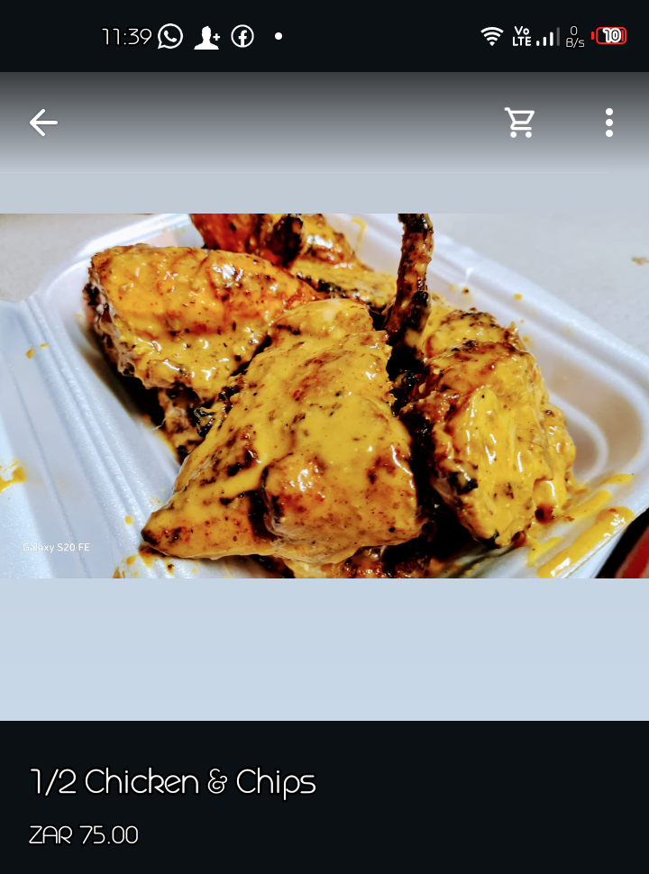 ½ Chicken & Chips
