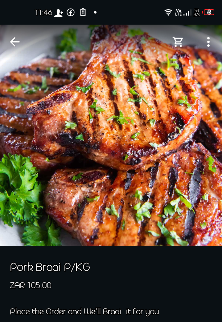 Pork Braai (per kg)