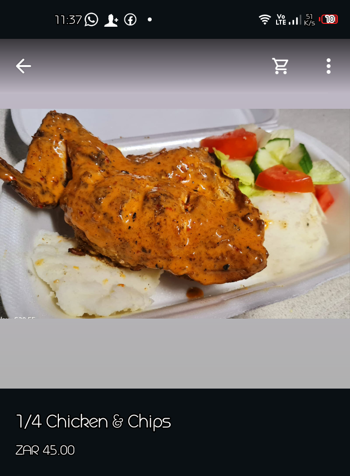 ¼ Chicken & Chips